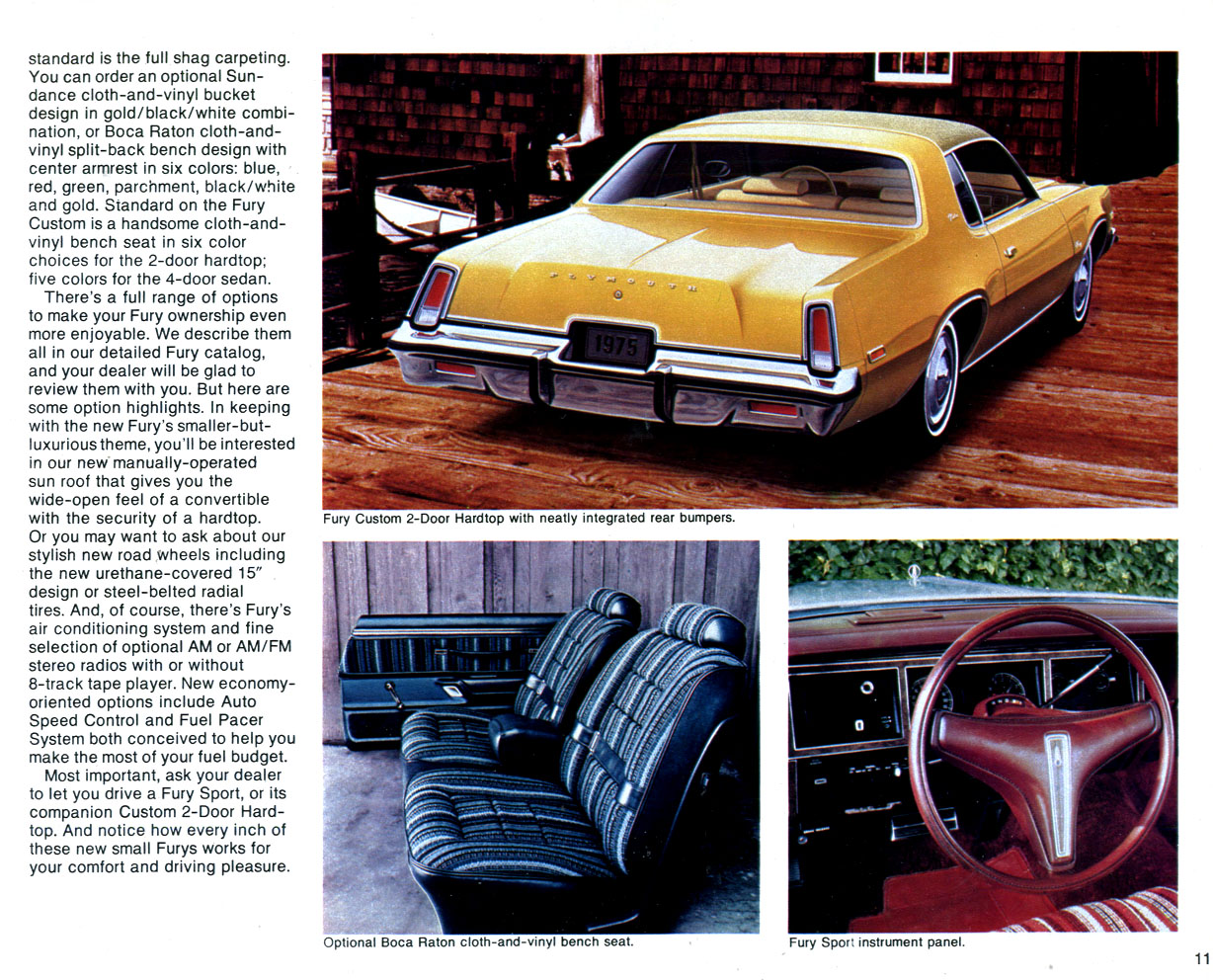 1975 Chrysler Plymouth Brochure Page 10